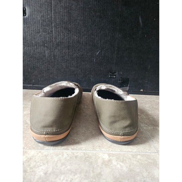 Olukai Hanohano men's waxed canvas indoor outdoor slipper husk olive green 12 46 - Picture 5 of 7